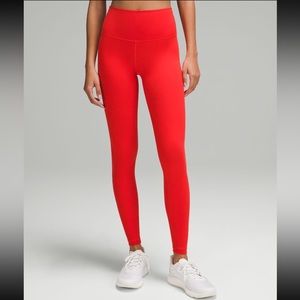 Lululemon Red Wunder Leggings 25’